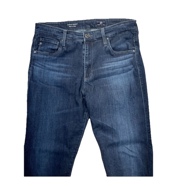 AG Adriano Goldschmied The Farrah Skinny Ankle Jeans Womens 29R High Rise Dark - Picture 3 of 15